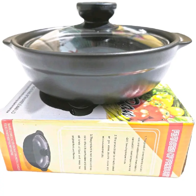 Nồi Đất 5" 6" 7" 8" 9" 0.5L 1.0L 1.5L 2.0L 2.5L Màu Đen - Sản Phẩm Chất Lượng 8