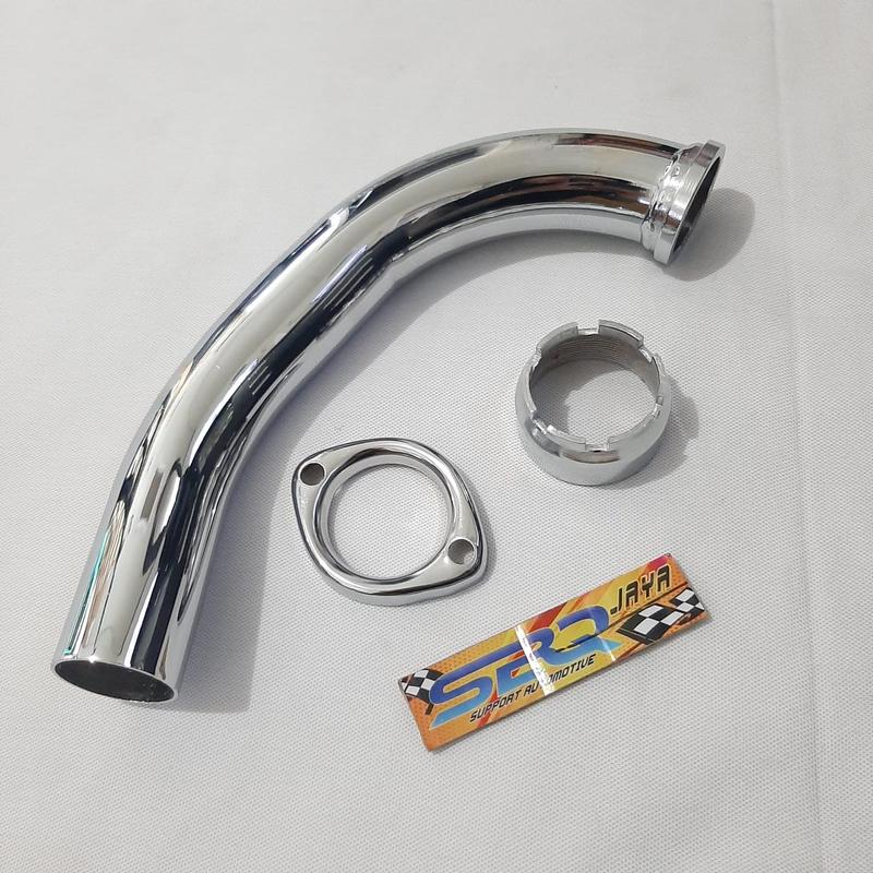 LEHER KNALPOT TANPA DOUBLE PLAT RX KING PLUS KLEMAN PLUS MUR FULLSET LEHER KNALPOT TANPA DOUBLE PIPA KOMPLIT 3