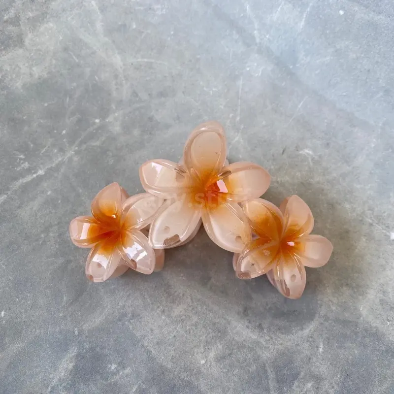Jepit bunga kamboja 3 frangipani clips 3