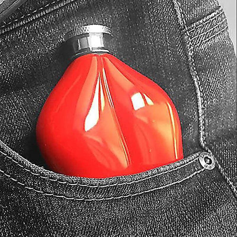 Hip Flask Red Lips Shape 5oz Food Grade Stainless Steel Alcohol Whiskey Bottle Gifts Drinkware Bridesmaid Flasks 4