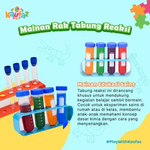 KAUFAZ Rak Tabung Reaksi Untuk Mainan Edukasi Anak Satuan