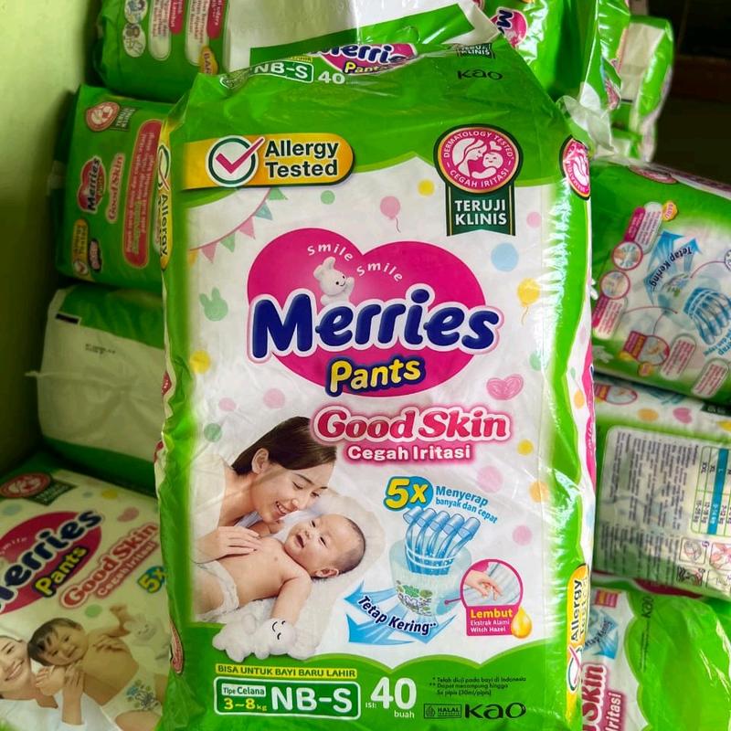 PROMO 1 pack NBS40 Merries Pants Good Skin Diapers/ Popok Bayi 1