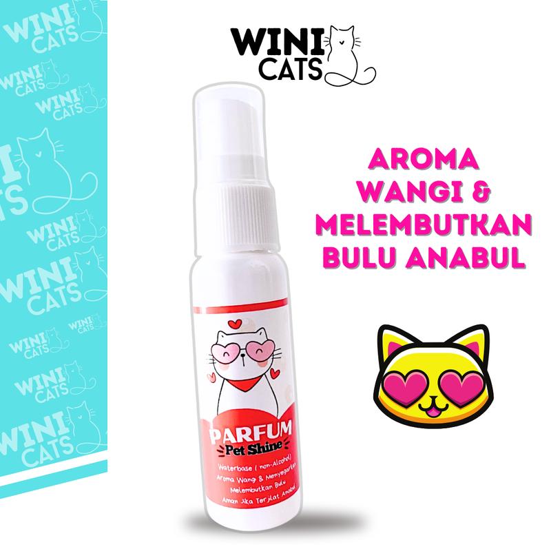 WINICATS Parfum Pewangi Bulu Kucing Anjing Pet Shine Wangi Tahan Lama Bulu Sehat Berkilau 0