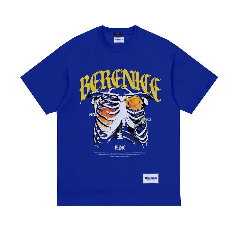 Berenice T-shirt Bones Blue Benhur | Kaos Distro Pria | Combet 24s 0