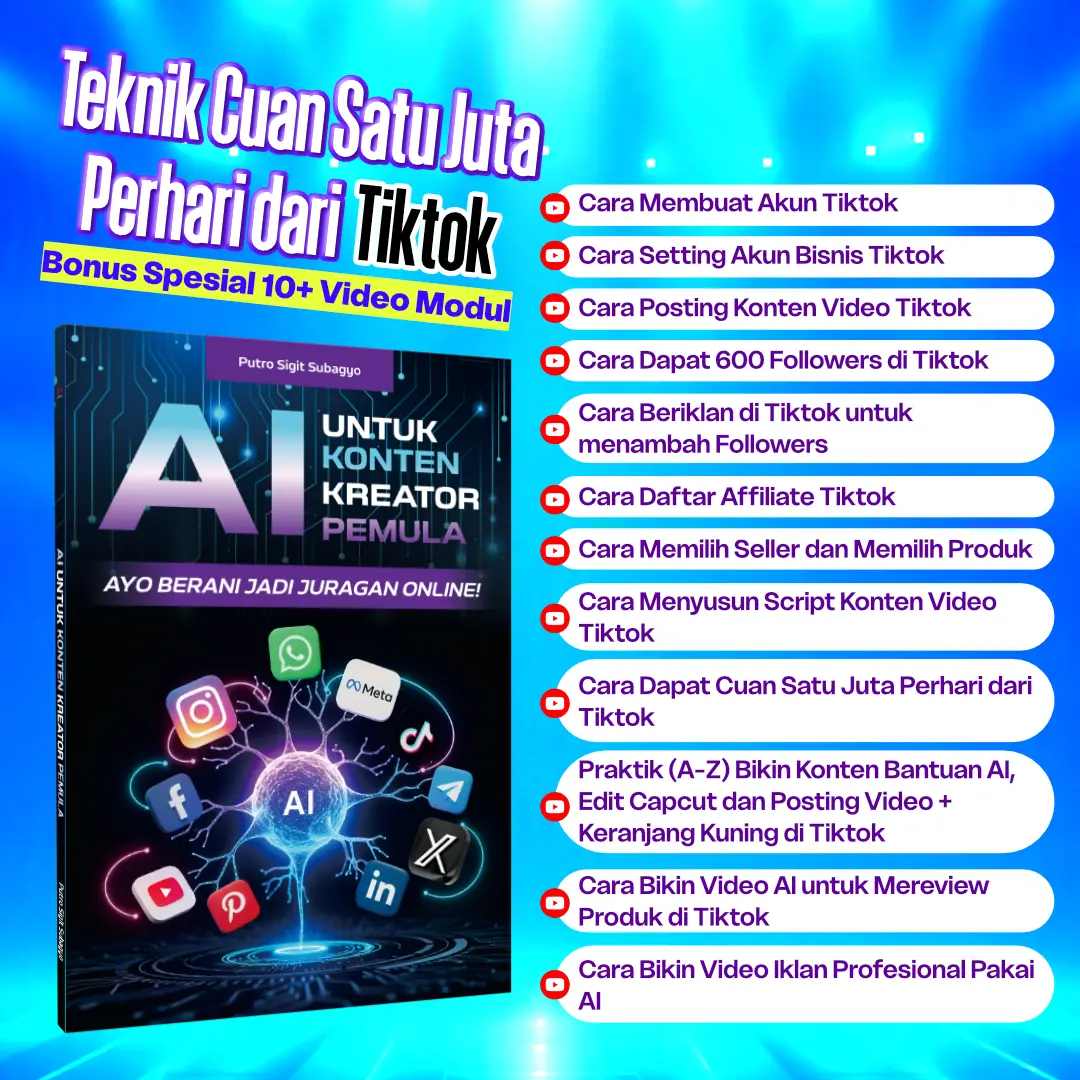 AI untuk Konten Kreator Pemula | Putro Sigit Subagyo | Buku Panduan Bikin Konten Viral, Mudah & Kreatif
