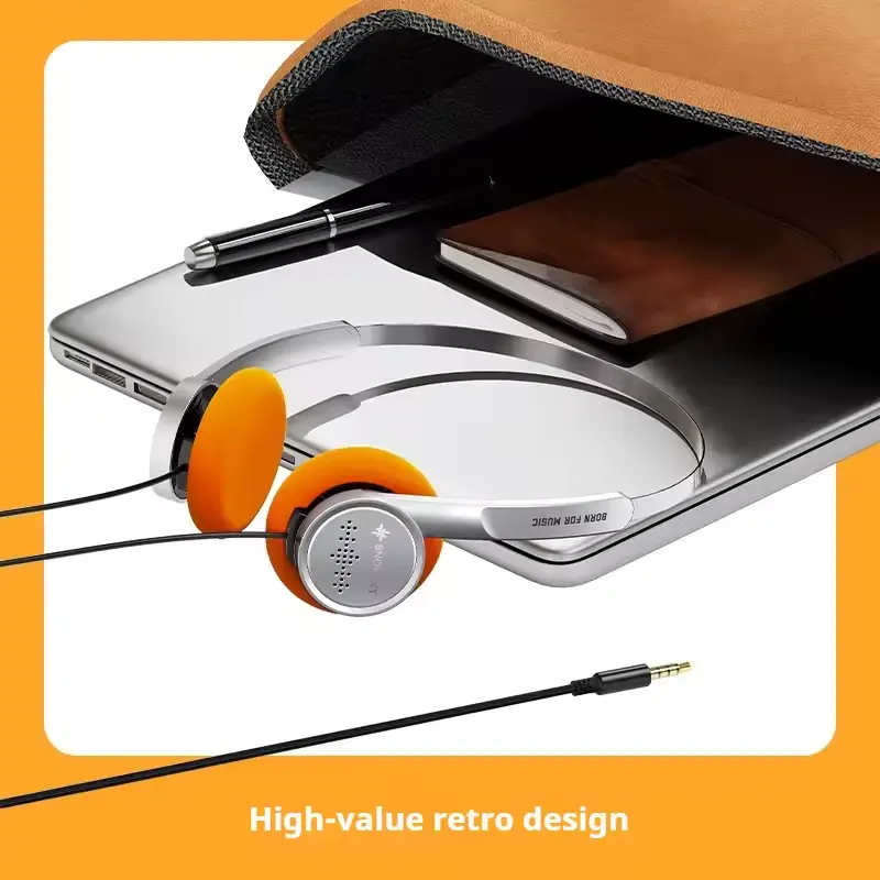 FiiO Snowsky WIND 40mm Dynamic Driver Vintage / Retro Stile Wired Headphone / Headset 3