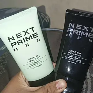 NEXTPRIME 2pcs|Deep Clean &  Acne care Wash Set – Mengangkat Kotoran Polusi Mengontrol Tampilan Minyak  Mencerahkan Seketika  Mengurangi Jerawat Meredakan Iritasi  Mencegah Jerawat Baru
