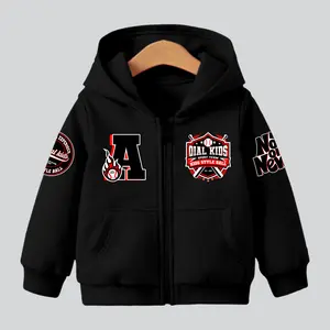 QIAL KIDS Jaket Anak Laki Laki Keren Jacket Hoodie zipper Perempuan Umur 3 - 13 Tahun Baseball unisex