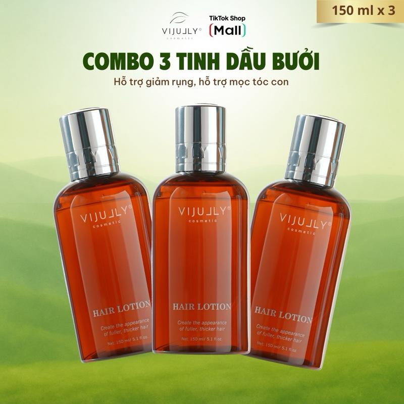3 Chai Giá sỉ Xịt Tinh Dầu Bưởi Vijully Giúp Hỗ trợ Giảm Rụng Giúp Mọc Tóc Con Nhiều Hơn Hỗ Trợ Dưỡng Tóc Cho Nam Và Nữ Chăm Sóc Tóc