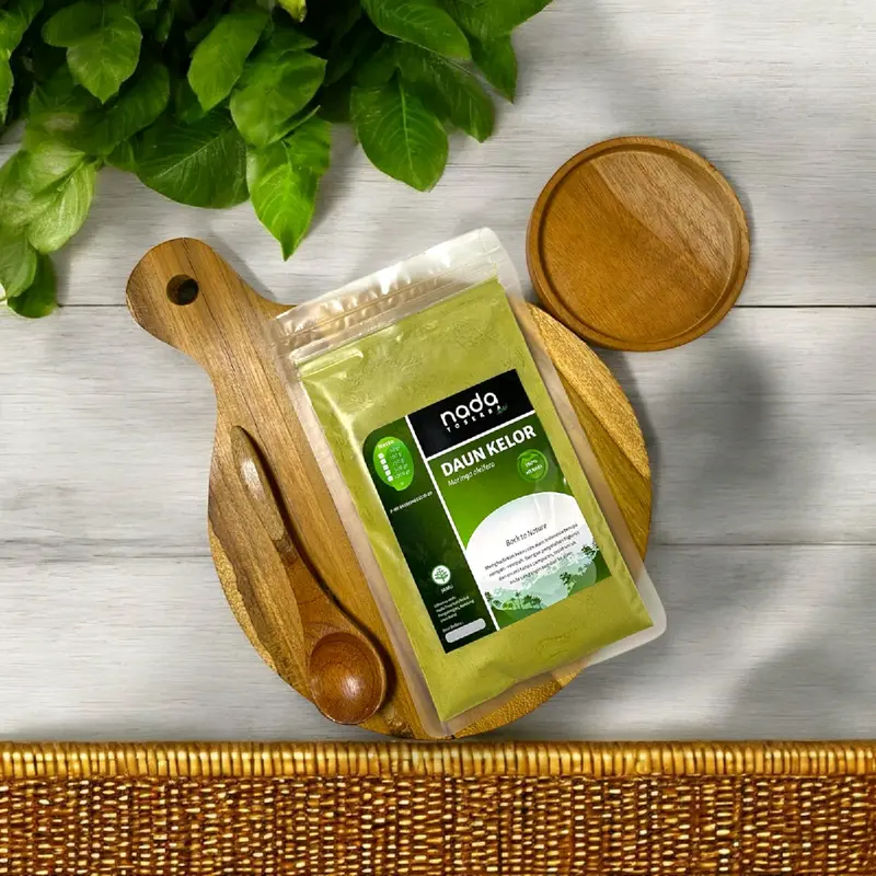 DAUN KELOR Bubuk Serbuk Premium Organik | Herbal Kolesterol & Darah Tinggi | Moringan Oleifera Organic Powder | 50gr, 100gr, 250gr, 500gr & 1Kg 5