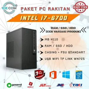 PC RAKITAN ONLY I7 GEN 6 KOMPUTER OFFICE / SEKOLAH GARANSI 1 TAHUN