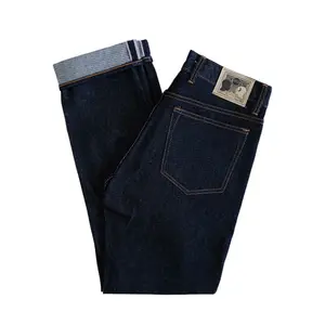 Transworld Celana Panjang Jeans Denim Selvedge 15 Oz Kaku Accent Black Indigo Art Ramon