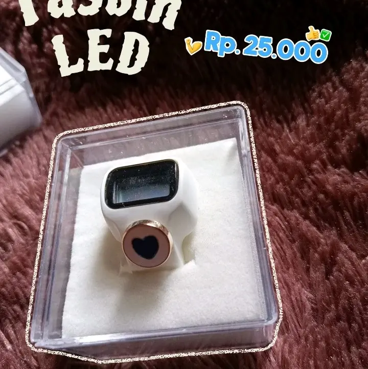 Tasbih Digital LED manik cantik 0