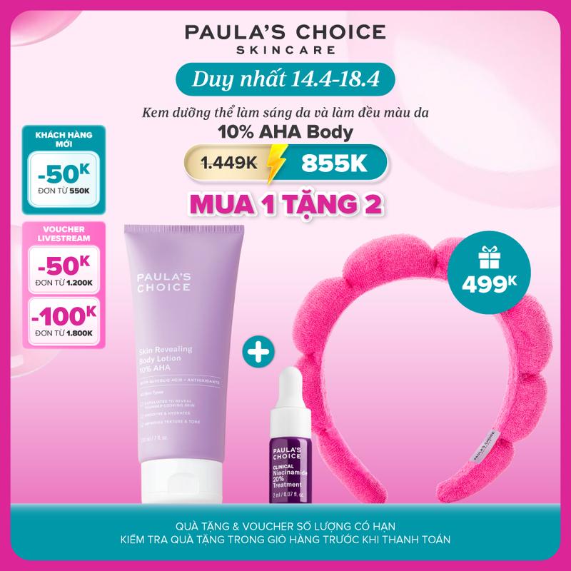 Kem dưỡng thể giúp làm sáng da chứa 10% AHA Paula's Choice Skin Revealing Body Lotion 10% AHA 210ml 5900