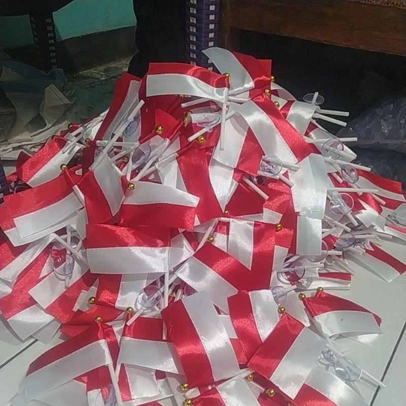 ￼Bendera Tangkai/bendera buat di kaca Accesoris Agustus murah meriah 1
