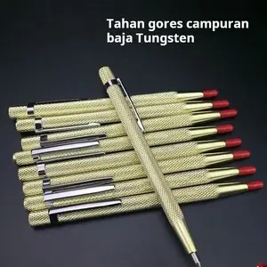 Pisau pemotong ubin baja tungsten, pena penanda, garis gambar pemotong kaca, pena berlian paduan multifungsi untuk rumah