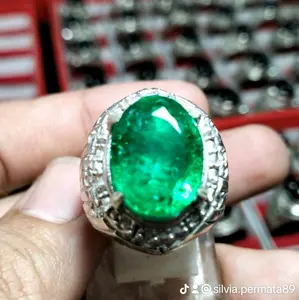 batu cincin jamrud colambia 1pcs