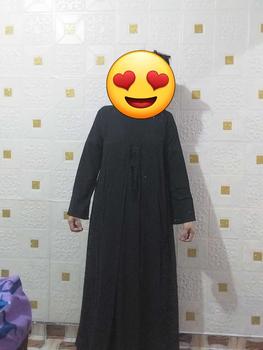 Product Review of ABAYA NAZIRA FULL HITAM  mote swarosky Hitam Polos terbaru 2024 Mutiara Muslim Wanita Bordir Ceruty from i** 1
