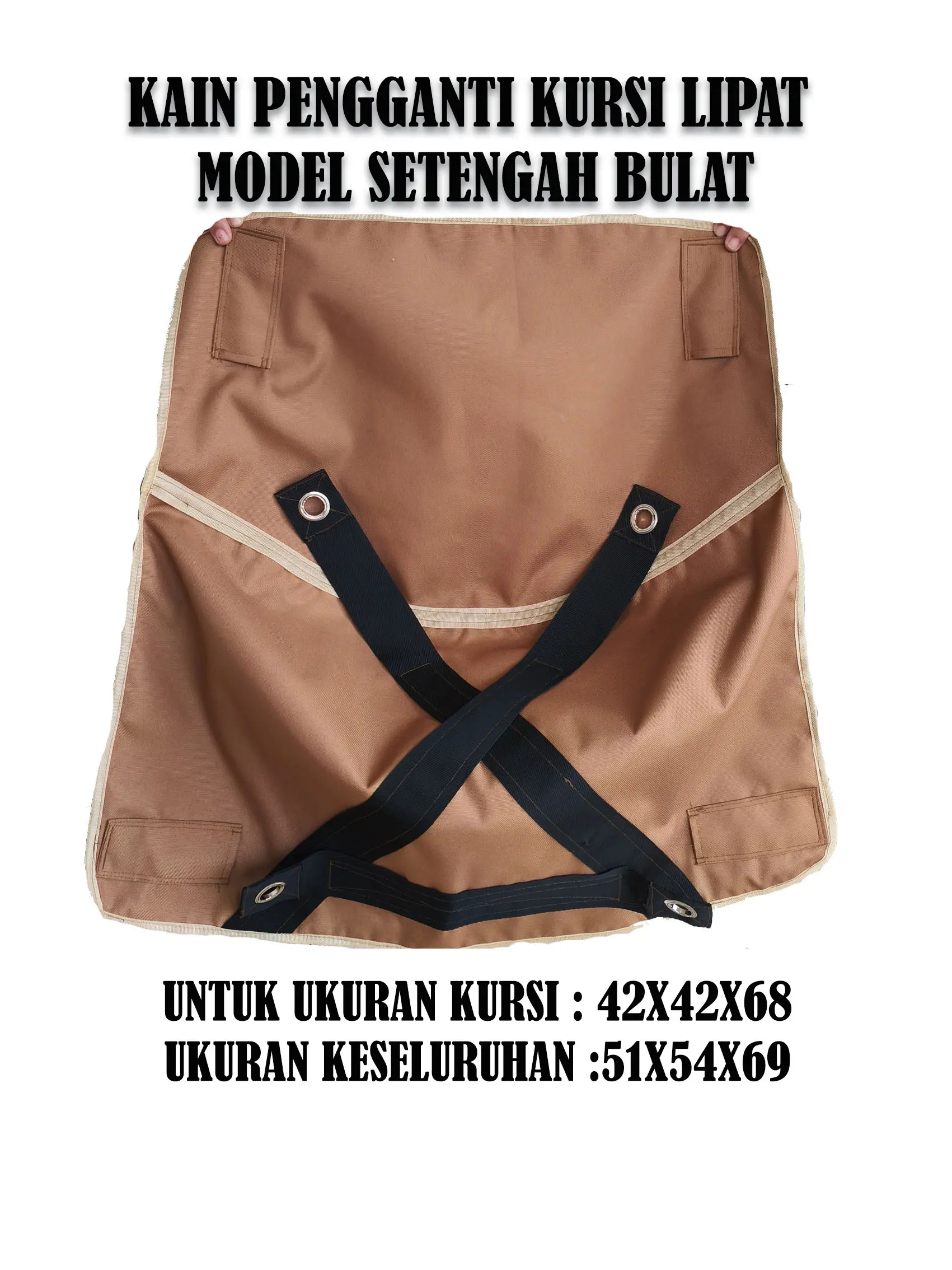 KAIN PENGGANTI KURSI LIPAT  MODEL SETENGAH BULAT PREMIUM OUTDOR CAMPING HIKING SANTAI