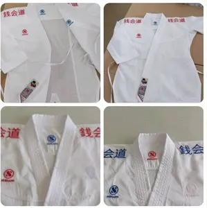SENKAIDO KUMITE CHAMPION BORDIR KANJI JEPANG BOLAK BALIK SIMPEL BAHAN RINGAN KARATE SPORT Karate wkf