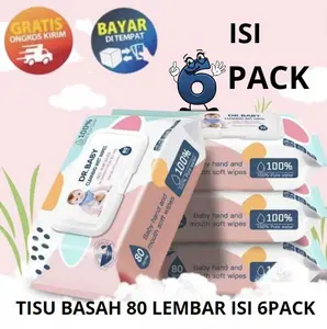 KP144 - TISU BASAH BAYI ISI 6 PACK TISSUE BASAH BABY MURAH BABY WIPES WET TISSUE BABY