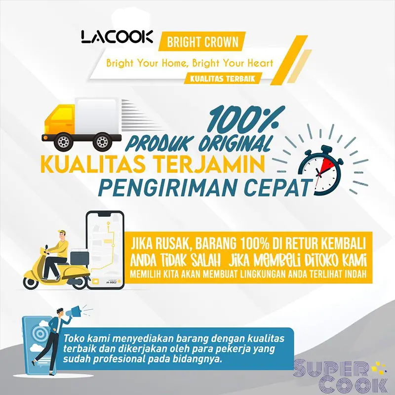 COD Supercook Blender Chopper Stainless Steel 2L Penggiling Bumbu Daging Sayur Buah / Food Processor 4