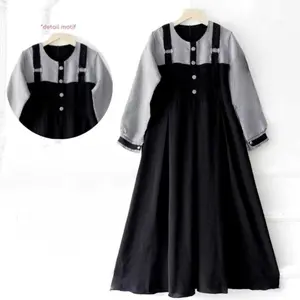 Baju Afia Dress Kids Gamis Anak Terbaru Bahan Crinkle Airflow Usia 8 Sampai 15  Tahun Gamis Anak Tanggung Muslim Nyaman Panjang Remaja Syari Lebaran Shakila