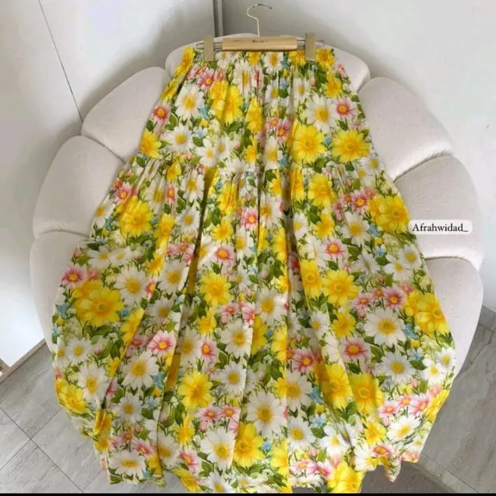 Rok Motif TELETUBIS KUNING Susun 2