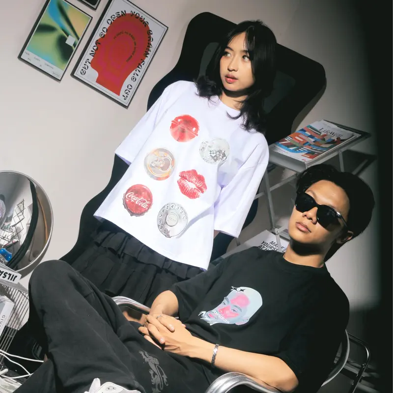 Aeternum Depressed White T-shirt Boxy Oversize Cotton Combed 24s Putih 5