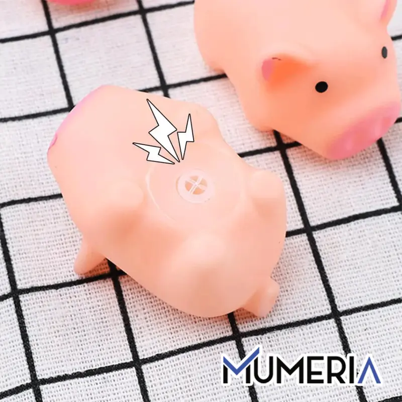 Mainan Karet Piggy Squeeze Mandi Bathub Anak Bayi Rubber Pig Baby Bath Toys Berbunyi Murah Bagus 2
