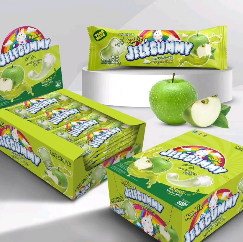( KIO JELLY JELLEGUMY )  JELLY RASA VARIAN BUAH JAJANAN ANAK BERNUTRISI  DAN SEHAT 1 DUS ISI 6 BOX ( 6 X 24 )