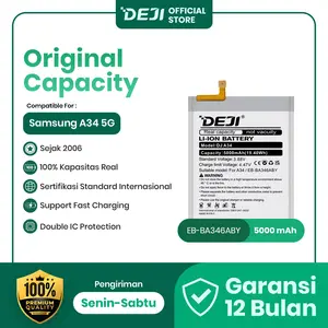DEJI Baterai For EB-BA346ABY SAMSUNG A34 5G 5000mAh 3.88V Original Capacity