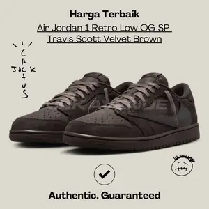 Air Jordan 1 Retro Low OG SP Travis Scott Velvet Brown