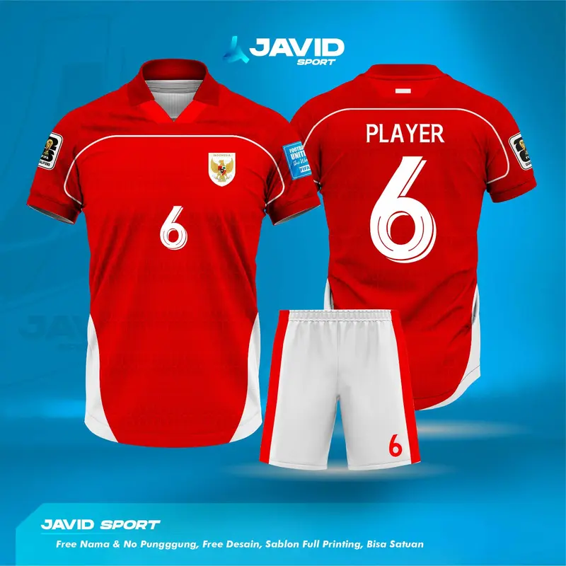 JERSEY FANTASY TIMNAS INDONESIA HOME TERBARU GRATIS TAMBAH NAMA DAN NOMER 0