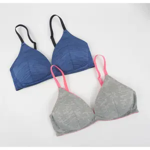Bra Wanita Tanpa Kawat Busa Tipis Full Cup Pakaian Dalam / Underwear TR487DBL / VL660GRY