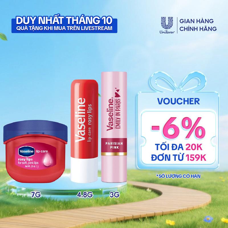 [Live] Set 3 Son dưỡng dạng thỏi 4.8g và Sáp 7g và Son màu Emily In Paris 3g (Tuỳ chọn phân loại)