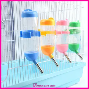 MLS - Aksesoris Botol minum Hewan 80 ml tempat Minum Gantung Hamster dan Kelinci Tempat Minum otomatis