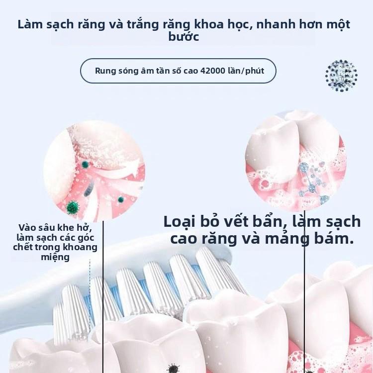 Bàn chải đánh răng điện sóng âm X3 phiên bản người lớn lông mềm, máy làm sạch răng thông minh