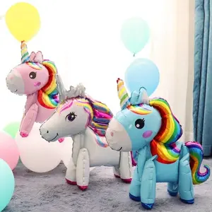 Balon Foil Unicorn 3D Jumbo / Balon Ulang Tahun Dekorasi Ulang Tahun