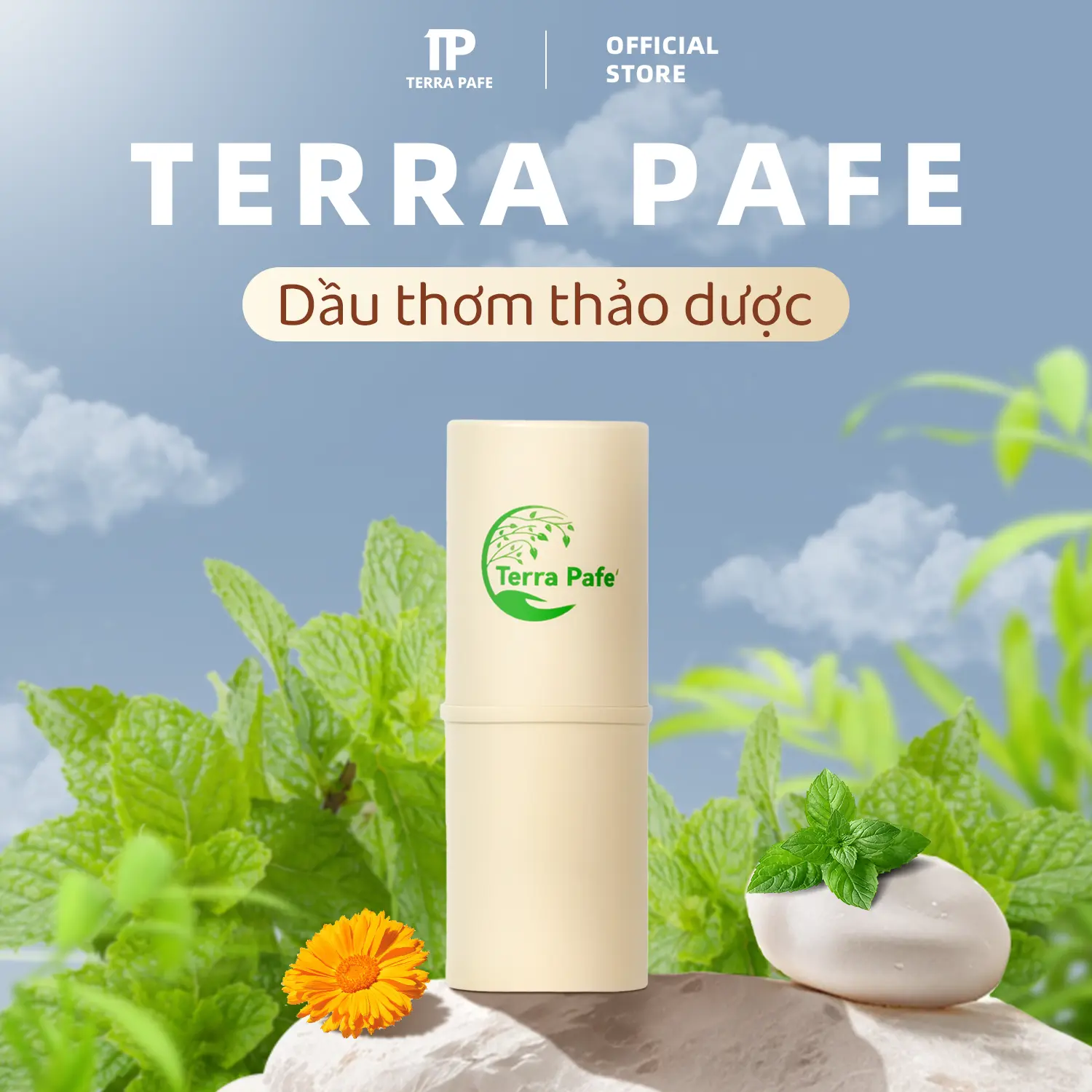 Dầu thơm thảo dược Terra Pafe- Hương thơm tươi mát và thư giãn, tiện lợi mang theo, 1/2 cái(7g), 1 cái(22g)
