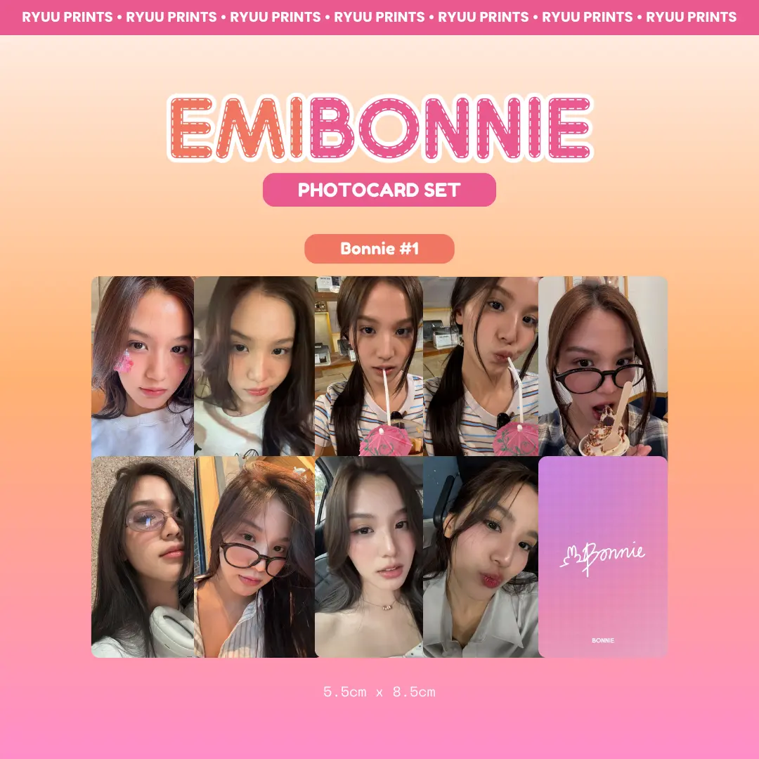 EmiBonnie Photocard Set Emi Thasorn Bonnie GMMTV Thai GL - TikTok
