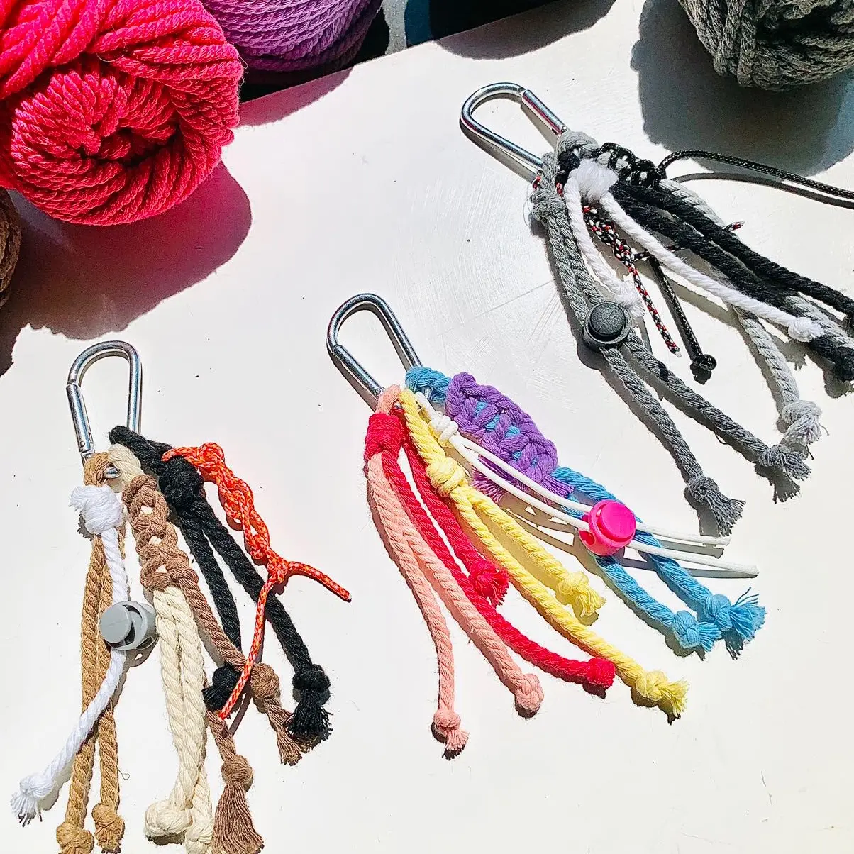 BAG CHARM MACRAME / GANTUNGAN MACRAME/GANTUNGAN TALI aksesoris tas aesthetic y2k jibbitz bocyn jellycat charms ransel