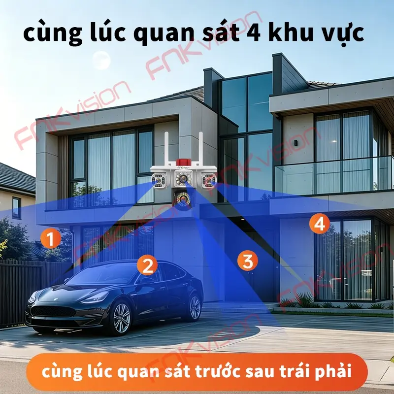 Công nghệ xem đêm có màu Color Night Vision camera Yoosee 4 mắt
