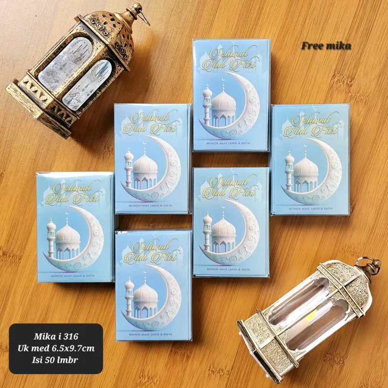 [50 LEMBAR MOTIF ISLAMI] AMPLOP / ANGPAO LEBARAN HARI RAYA IDUL FITRI KEMASAN MIKA ISI 50 LEMBAR AMPLOP LEBARAN EDISI ISLAMI 5