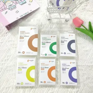 SHINSDAY (50pcs) Inner Sleeve Photocard Popcorn Hard Ungu Kuning Hijau Orange