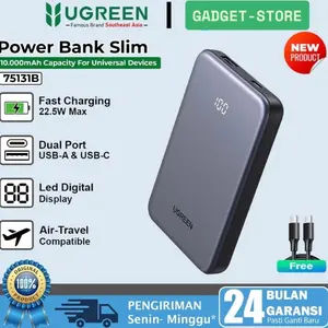 UGREEN Powerbank 75131B PD Fast Charging 20W 30W 10000mAh Power Bank Type C For iPhone 12-17 Pro Max