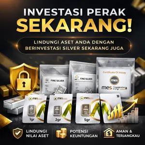FINE SILVER 999,5 - Perak Murni Bersertifikat dan Berkualitas, Untuk Koleksi & Investasi