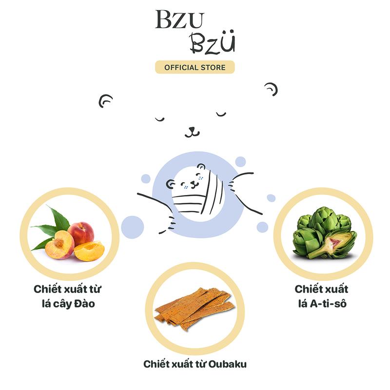 Sữa Tắm Gội Toàn Thân Em Bé BZU BZU Head to Toe Wash Dịu Nhẹ Mềm Mại Cho Da Dung Tích 200ml Cho Bé sữa  tắm 4