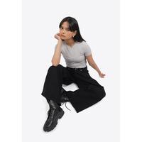 Gambar COLORBOX Short Sleeve Corset Details Top I-TSKFCT225G008 Grey - GREY, S dari Colorbox Indonesia Kota Bekasi 2 Tokopedia