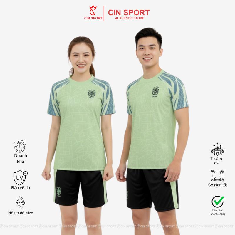  TOP QUẦN ÁO BÓNG ĐÁ ĐỒ ĐÁ BANH ĐT BRAZIN XANH CHẤT VẢI THUN LẠNH CAO CẤP  CIN- KINH ĐÔ ÁO BÓNG ĐÁ . BỘ QUẦN ÁO THỂ THAO NAM NỮ 